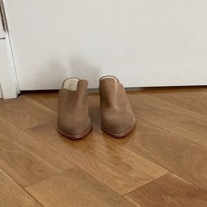 Sol Sana x Free People taupe suede mule chunky mule size 37